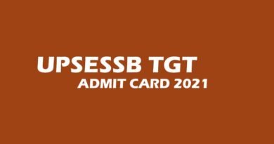 UPSESSB TGT Admit Card