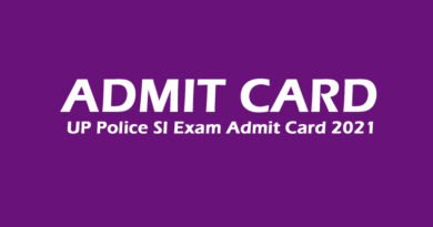 UP Police Admit Card