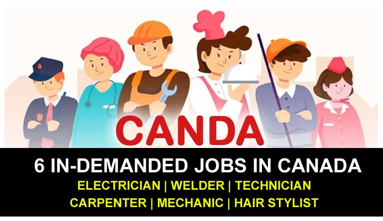 6 in-demanded jobs in Canada