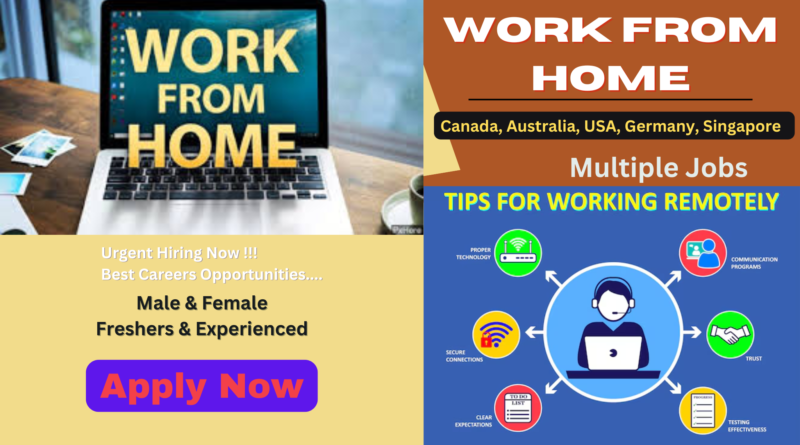 Work From Home Opportunities: