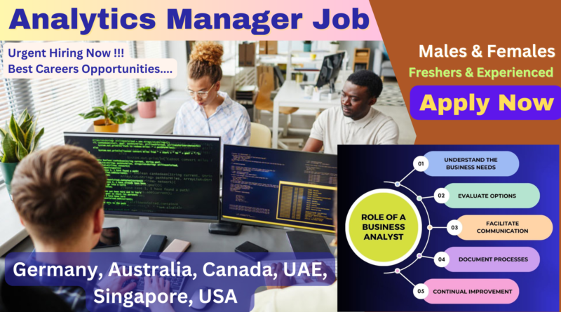 Analytics Manager careers