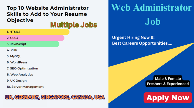 Web Administrator Job: