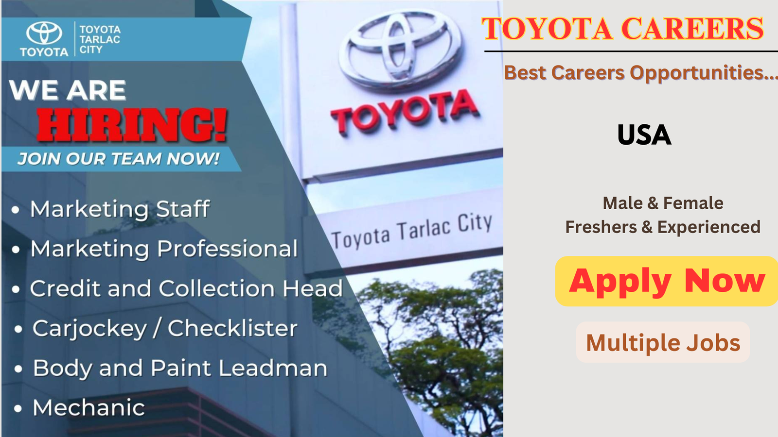 Toyota Careers in the USA