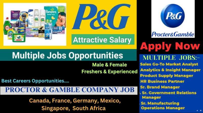 Procter & Gamble Job: