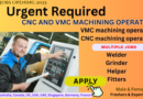 CNC and VMC Machining Operator Careers :