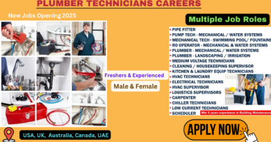 Plumber Technician Careers