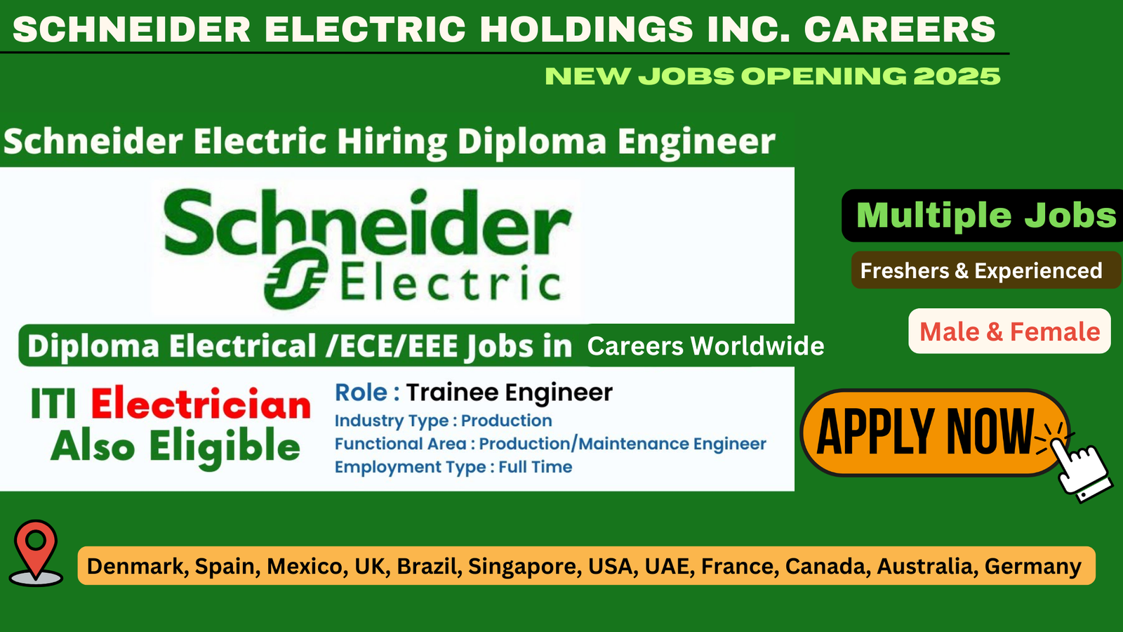 Schneider Electric Holdings Inc. Careers: