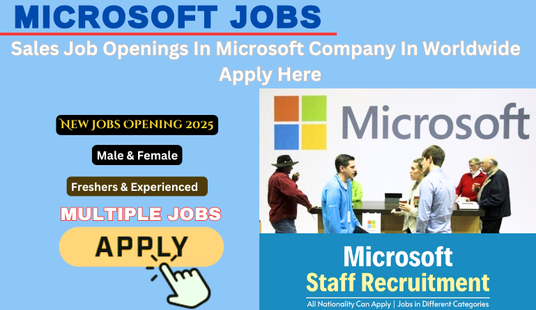 Sales Job Openings at Microsoft Worldwide